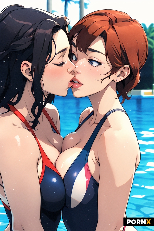 two women kissing