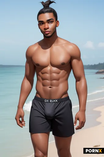 Slim black man