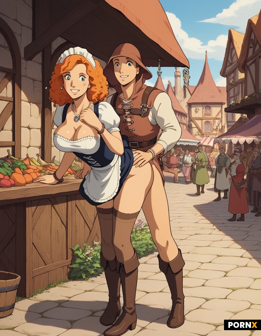busty maid
