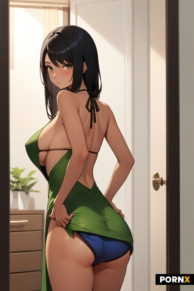 Remove underwear and green fabric