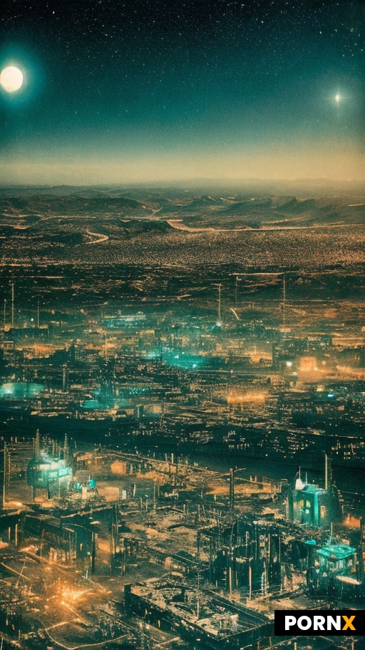 In a hauntingly surreal sci-fi landscape