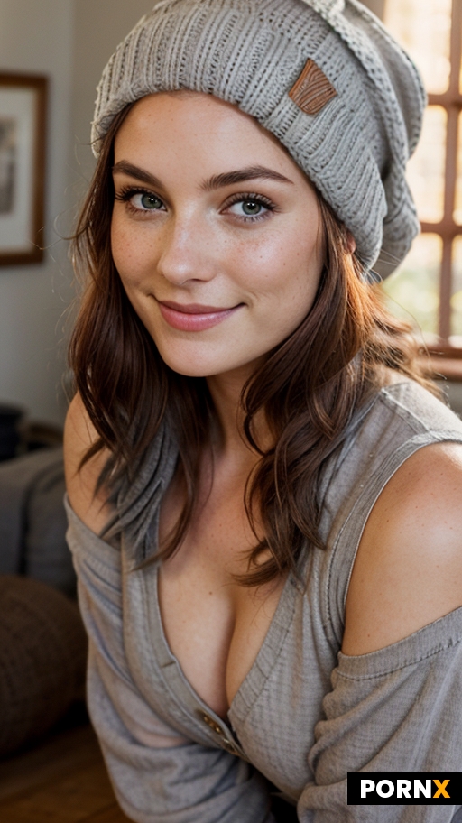 A tight close-up portrait of an authentically beautiful American woman