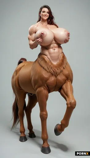 Curvaceous yet muscular Centaur