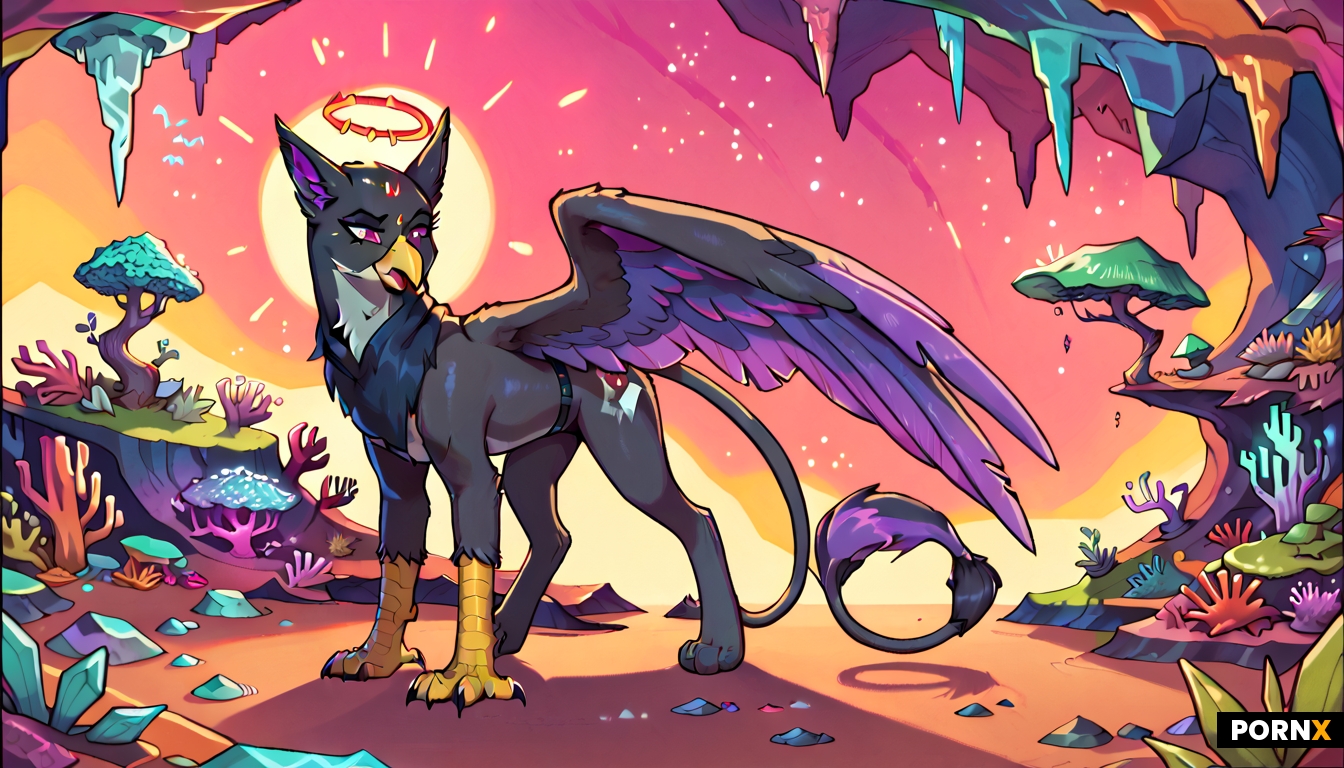 a black raven gryphon