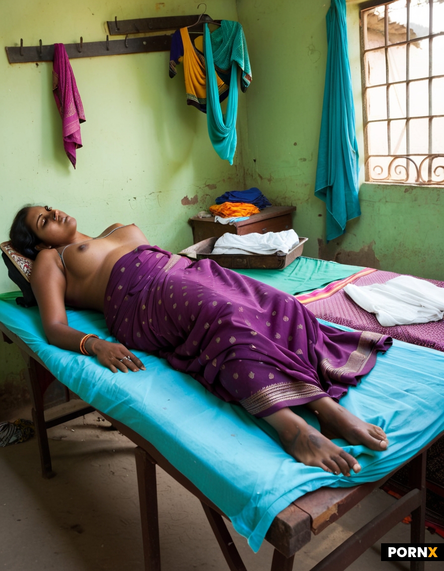 Bedroom: poor indian village slums