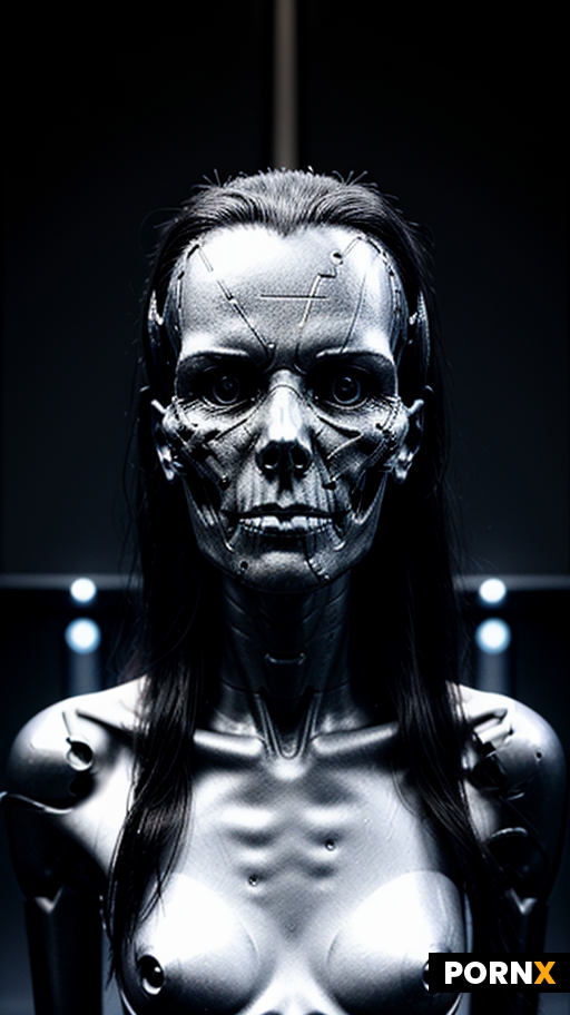 Six Terminators kiss each other boobs