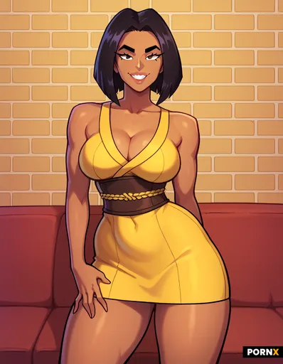 A smiling Latina woman standing in a three-quarter pose