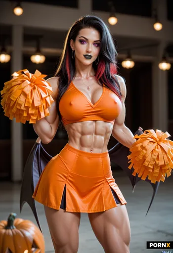 a hot slutty bimbo cheerleader