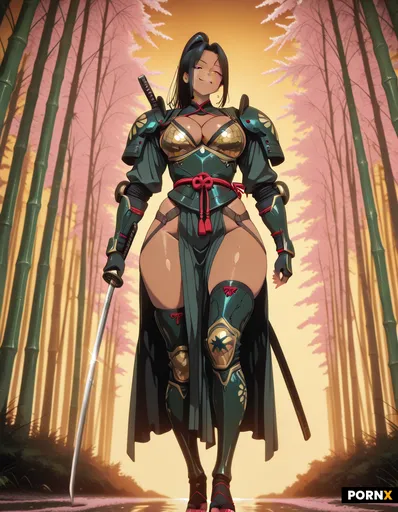 A voluptuous Asian woman in her early thirties with smooth