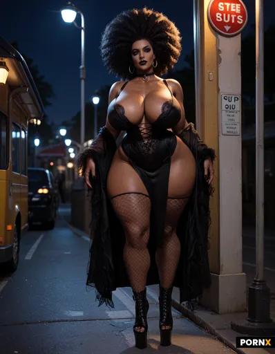 beautiful curvy black woman