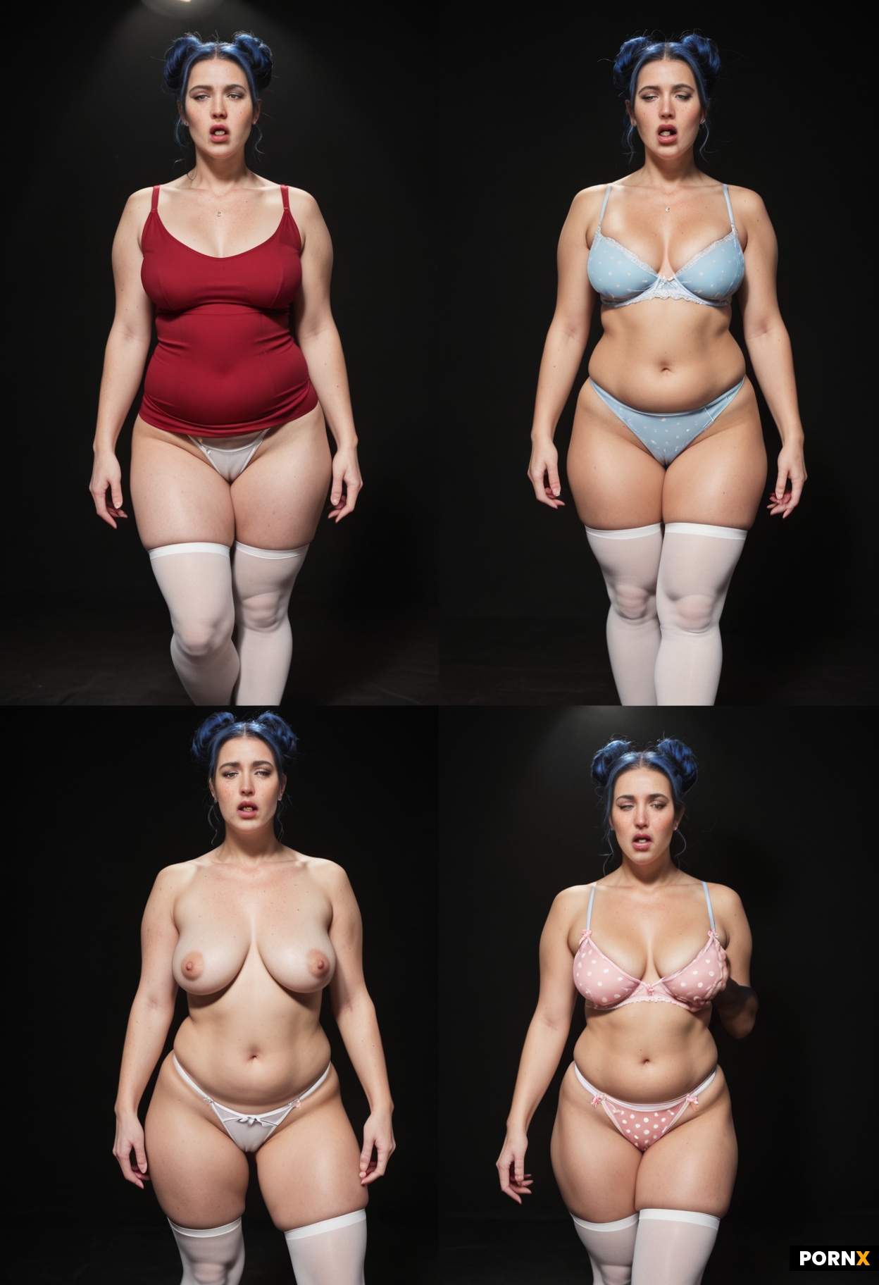 Standing showing thick chunky fit body
