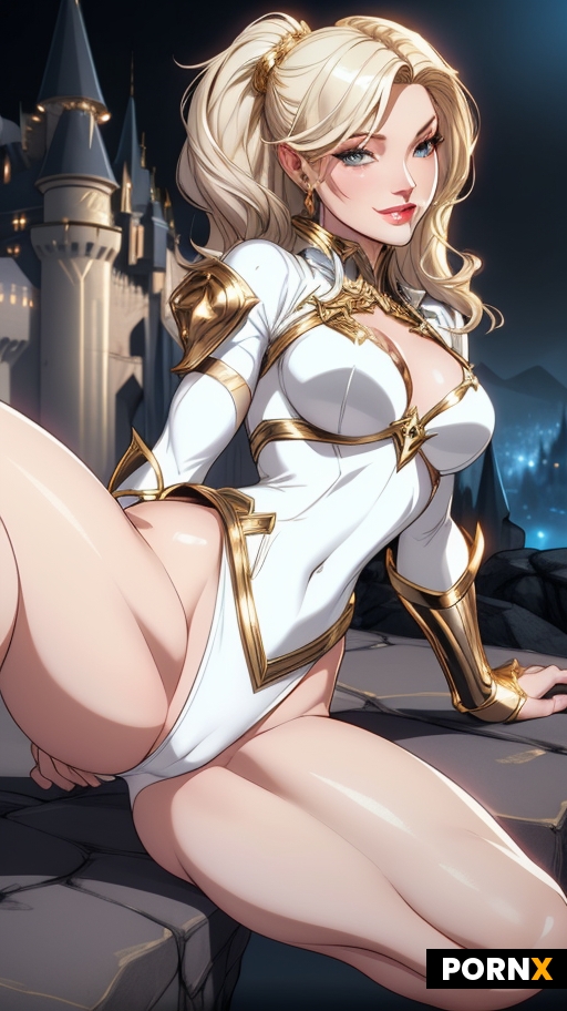 medium close-up attractive female superhero