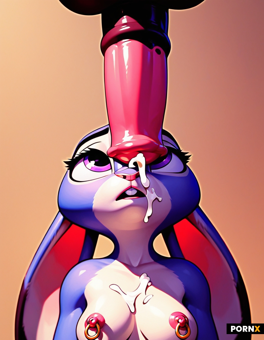 Judy hopps beneath massive equine penis