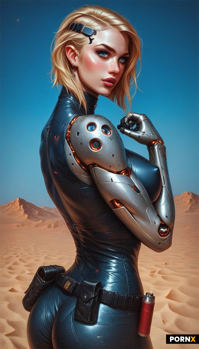One cyborg female in her 20s