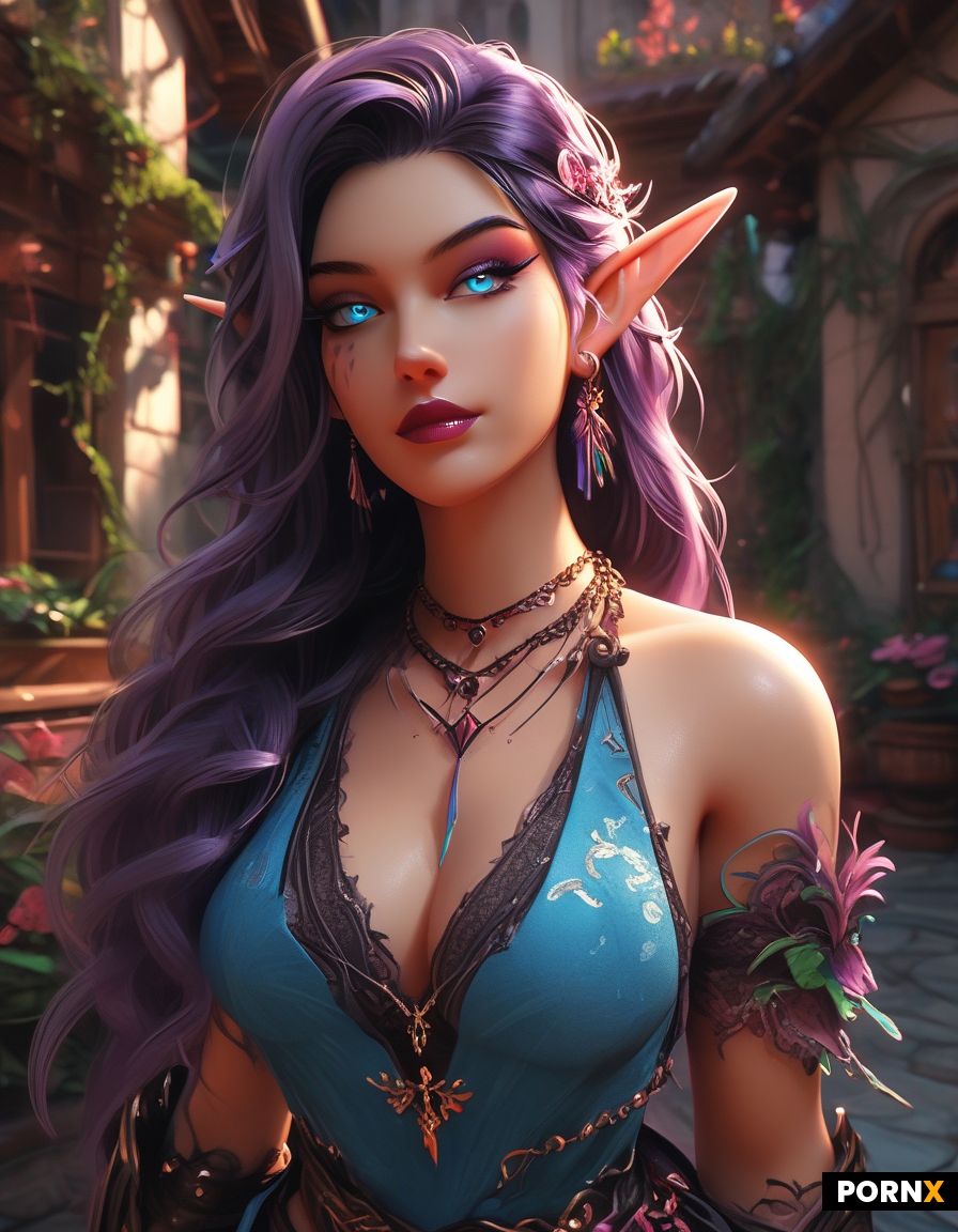 Noble elf woman 20s