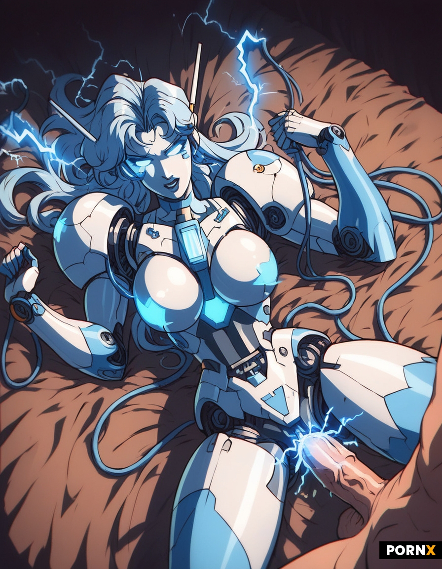 Pretty robot woman