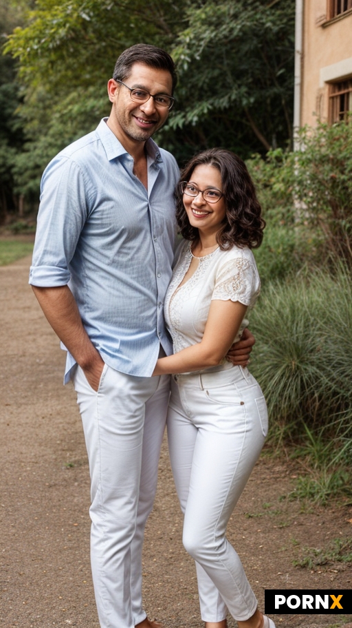 Short Woman standing by man