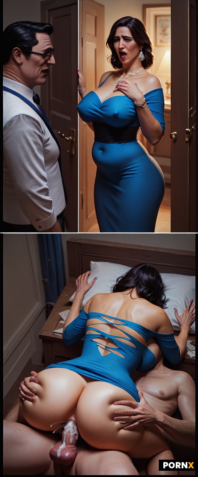 Dark haired Busty mother MILF