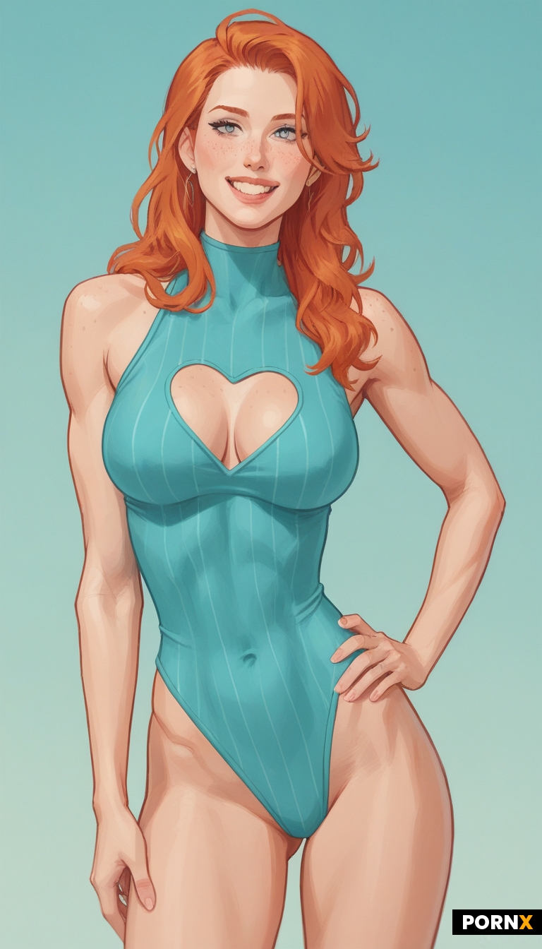 pink 80s style swimsuit