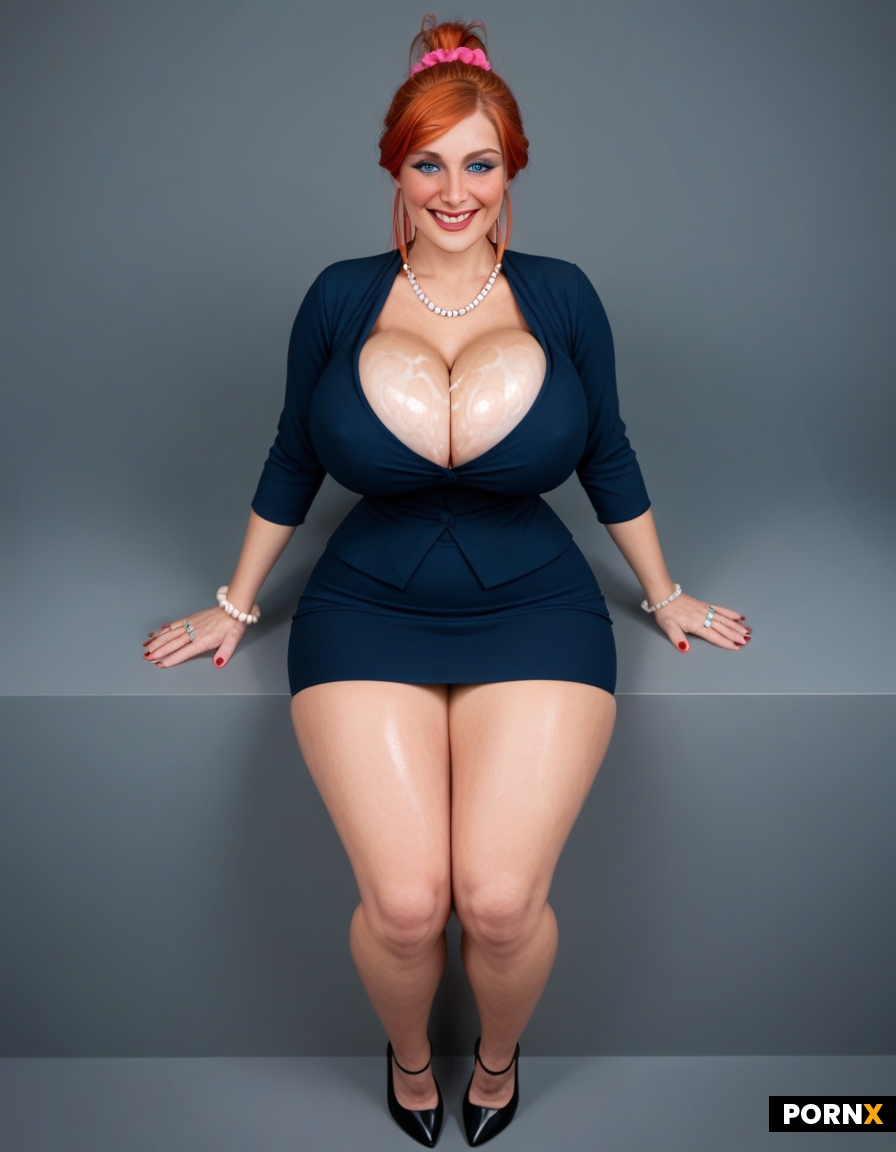 Full body Stylish Cute American Jewish woman
