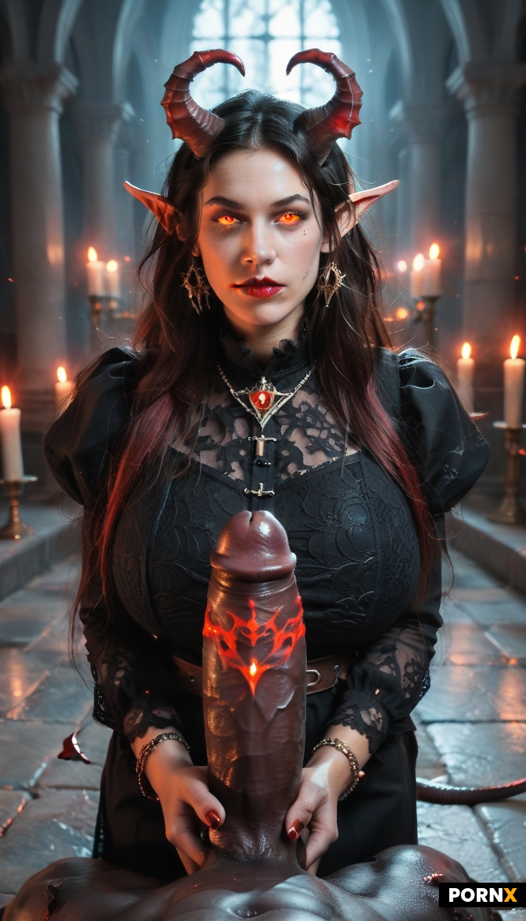 demon‑possessed female elf warlock