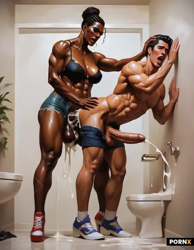 in bathroom
