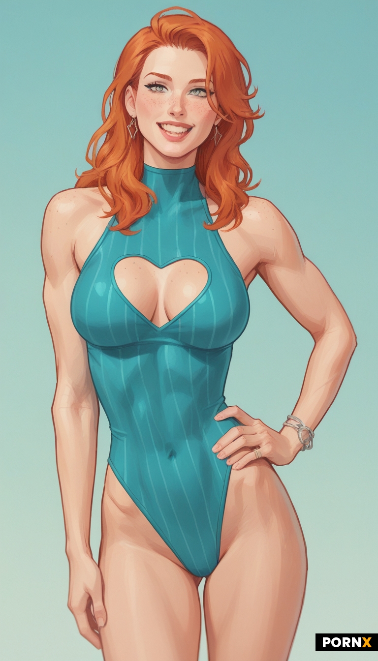 80s style swimsuit