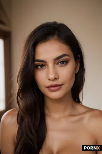 Ultra realistic close-up selfie portrait of a beautiful Latina woman in her early 20s